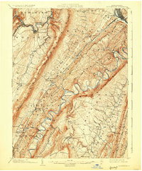 Huntingdon 1904 topographic map thumbnail