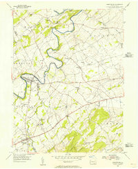 Abbottstown 1953 topographic map thumbnail