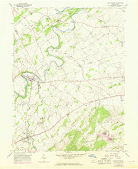 Abbottstown 1953 topographic map thumbnail
