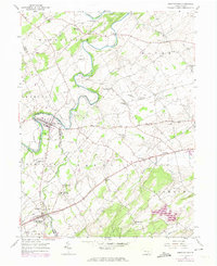 Abbottstown 1953 topographic map thumbnail