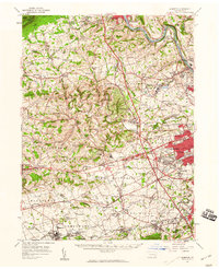 Alburtis 1957 topographic map thumbnail