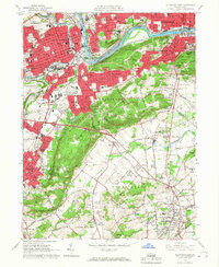 Allentown East 1964 topographic map thumbnail