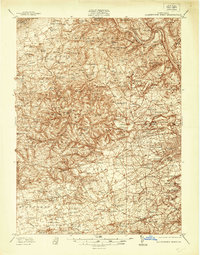 Allentown West 1937 topographic map thumbnail