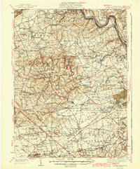 Allentown West 1942 topographic map thumbnail