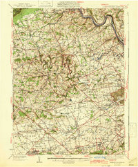 Allentown West 1942 topographic map thumbnail