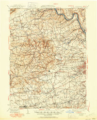 Allentown West 1942 topographic map thumbnail