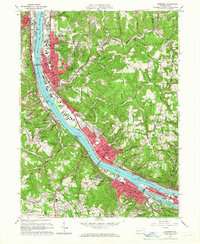 Ambridge 1960 topographic map thumbnail