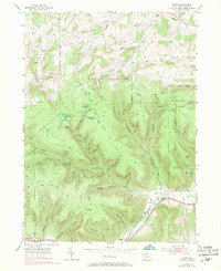 Asaph 1954 topographic map thumbnail