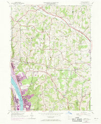 Baden 1953 topographic map thumbnail