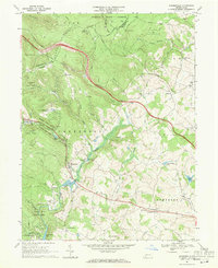 Bakersville 1967 topographic map thumbnail