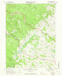 Bakersville 1967 topographic map thumbnail