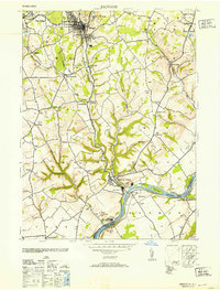 Bangor 1953 topographic map thumbnail