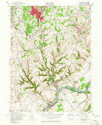 Bangor 1956 topographic map thumbnail