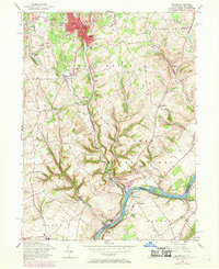 Bangor 1956 topographic map thumbnail