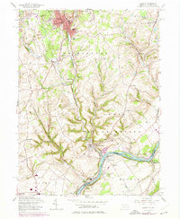 Bangor 1956 topographic map thumbnail