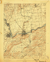 Allentown 1894 topographic map thumbnail