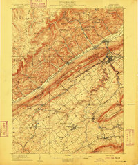 Bellefonte 1909 topographic map thumbnail