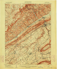 Bellefonte 1909 topographic map thumbnail