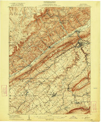 Bellefonte 1909 topographic map thumbnail