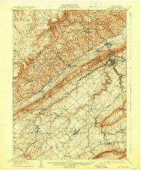 Bellefonte 1909 topographic map thumbnail