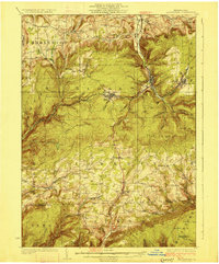 Blossburg 1927 topographic map thumbnail
