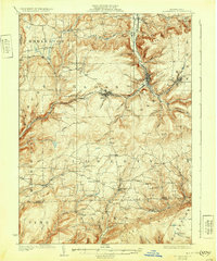 Blossburg 1927 topographic map thumbnail