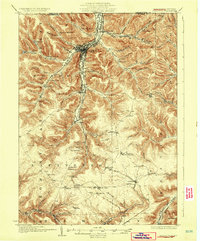 Bradford 1926 topographic map thumbnail