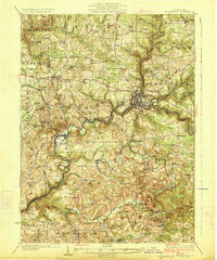 Brookville 1926 topographic map thumbnail