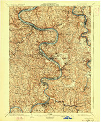Brownsville 1906 topographic map thumbnail