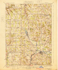 Cambridge Springs 1925 topographic map thumbnail