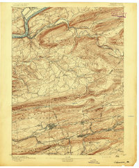 Catawissa 1892 topographic map thumbnail