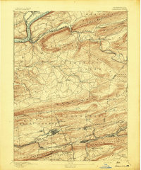 Catawissa 1894 topographic map thumbnail
