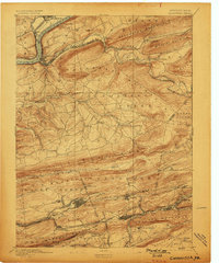 Catawissa 1894 topographic map thumbnail