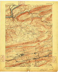 Catawissa 1894 topographic map thumbnail