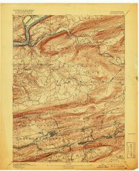 Catawissa 1894 topographic map thumbnail