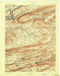 Catawissa 1894 topographic map thumbnail