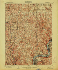 New Kensington 1910 topographic map thumbnail