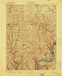 New Kensington 1910 topographic map thumbnail