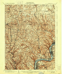 New Kensington 1910 topographic map thumbnail