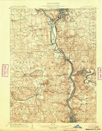Newcastle topographic map thumbnail