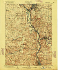 Newcastle 1904 topographic map thumbnail