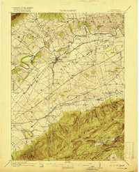 Newville 1919 topographic map thumbnail