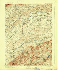 Newville 1919 topographic map thumbnail