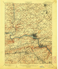 Norristown 1895 topographic map thumbnail