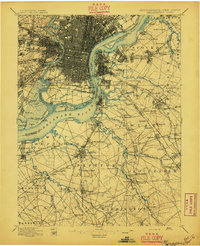 Philadelphia 1896 topographic map thumbnail