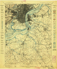Philadelphia 1898 topographic map thumbnail