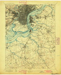 Philadelphia 1898 topographic map thumbnail