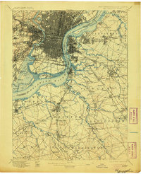 Philadelphia 1898 topographic map thumbnail