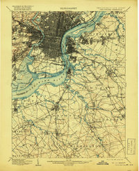 Philadelphia 1898 topographic map thumbnail