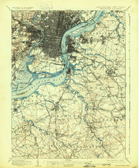 Philadelphia 1898 topographic map thumbnail